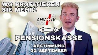 AHV Pensionskassen Vergleich 