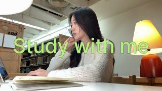 마지막 한시간 집중하자! ️ 대만 도서관에서 같이 공부해요 STUDY WITH ME in Taipei  (real time, real sound)