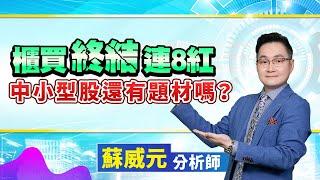 蘇威元分析師【櫃買終結連8紅 中小型股還有題材嗎？】 2024.08.21 #蘇威元 #飆股元動力