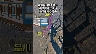 東京駅と品川駅の間を唯一横須賀線だけが地下を走る理由 #地理