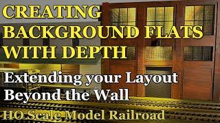 Creating Background Flats with Depth for your Model Railroad Layout. ACHB 1-48