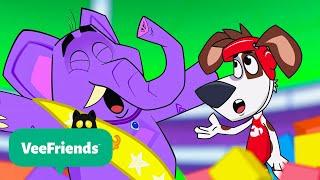 Goofball Gladiator Battle. Who Will WIN? | @VeeFriendsCartoons  | Moonbug Kids