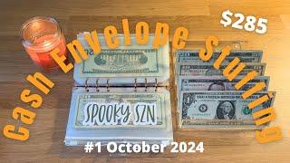 First Cash Stuffing of OCTOBER 2024 // Low Income Weekly Budget