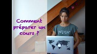 Comment préparer un cours?