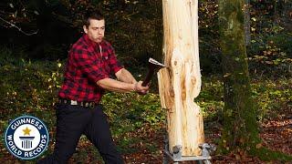 Intense Lumberjack Triathlon Contest - Guinness World Records