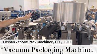 Rotary Vacuum Packaging Machine 304 Stainless Steel Large Food Vacuum Packaging Equipment