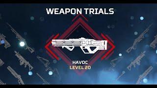 Apex Legends Weapons Master HAVOC trials lvl 20