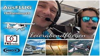 AusFLUG von Oerlinghausen nach Hüttenbusch - Feierabendfliegen - Rundflug