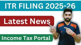 itr filing 2025-26 | Income tax return 2025 latest updates | ITR filing start and due date extension
