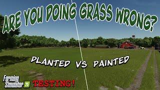 WHAT GRASS SHOULD YOU BE USING? (TESTING) ON FARMING SIMULATOR 25!