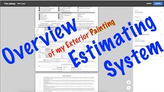 Exterior Painting Estimates - Quick Start Guide | Exterior User Manual