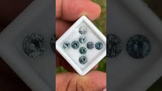 Teal Spinel Rounds 4 Ct / 8 Stone Parcel of Natural Loose Gemstones