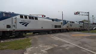 Amtrak Texas Eagle leaves a gusty San Marcos Behind