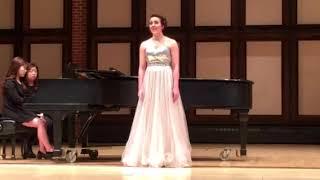 Isabella Devereaux performing “Caro Nome- from Rigoletto”