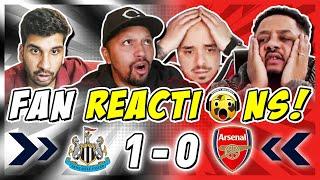 ARSENAL FANS MELTDOWN  REACTION TO NEWCASTLE 1-0 ARSENAL | PREMIER LEAGUE FAN REACTIONS