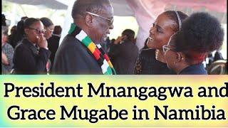 Grace Mugabe Surfaces in Namibia Alongside President Mnangagwa