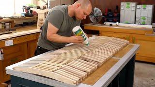 Building a Garden Bench from Ash.