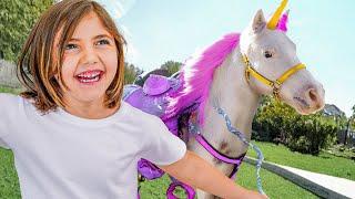 SURPRISING MY DAUGHTER WITH A REAL LIFE UNICORN! *emotional*