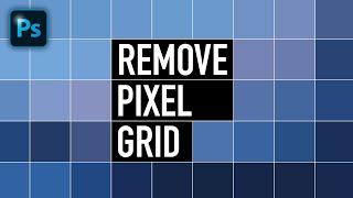 How to Remove Pixel Grid Lines When Zoomed In Using Photoshop CC 2023 #2MinuteTutorial