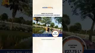 HMDA Villa Plots at Shadnagar Bangalore Highway Hyderabad || estatedekho.com