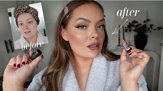 FALL GLOW UP TRANSFORMATION  hair salon, nails, makeup, hair routine, skincare & outfit!