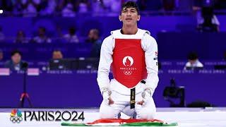 Arian Salimi defeats Caden Cunningham for taekwondo gold | Paris Olympics | NBC Sports