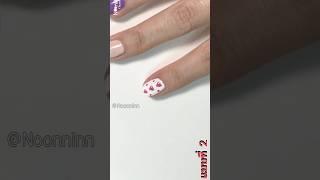 Heart Polka Dot nail art #shorts