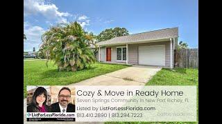 New Port Richey Florida Home for Sale #Florida #HomeForSale