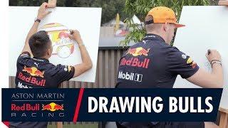 Max Verstappen and Alex Albon Design Box Carts With Red Bull Japan