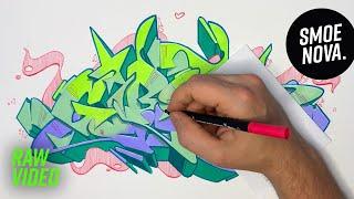 From Sketch to Full-Color Graffiti Art: Honest Full Process Tutorial