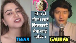 gaurav rai and Teena Chopra live ! naina lai joder jiskaudai !#gauravrai #tiktoklive