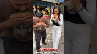 VIRAL VADAPAV GIRL ke sath VADAPAV CHALLENGE DELHI vs MUMBAI #shorts #streetfood #vadapav