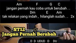 Kunci Gitar Jangan Pernah Berubah - ST12 ( Tutorial Untuk Pemula ) By DE Kunta