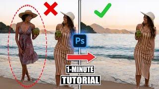 Best Way REMOVE PEOPLE from Photo in Photoshop | Fastest Way to Remove Person