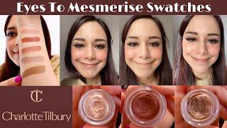 Charlotte Tilbury Eyes to Mesmerise *daylight* Swatches | Everyday Eye Make-up | Cream Eyeshadow