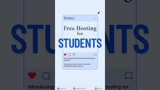 Free Web Hosting for Students by PyNoxi.com #FreeWebHosting #StudentHosting