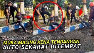 MAMPUSIN !! Maling Motor ini Tak Berdaya Setelah Dikasih Salam olahraga