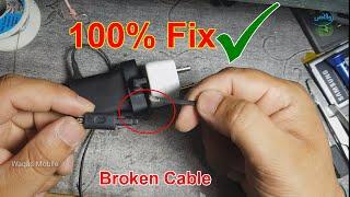 How to repair Mobile Charger Broken Cable 100% Fix by waqas mobile