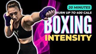 INTENSE 20 Minutes Shadow Boxing Workout (400 Cals - NONSTOP PUNCHES!)//SYLVIA NASSER