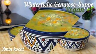 Gemüsesuppe  | Erkältungssuppe | Vegan | Amin Kocht