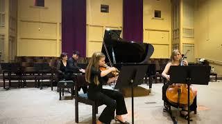 Sofie Tseitlin, Eva Tseitlin and Eric Zhang play Brahms Piano Trio No 1 in B Major, Op.8