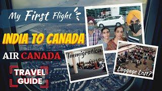 India to Canada: My First Flight experience | Air Canada  Direct Flight vlog (2024)