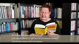 Lesung aus verbrannten Büchern - Dr. Martina Weyrauch liest Erich Kästner "Kennst Du das Land...."