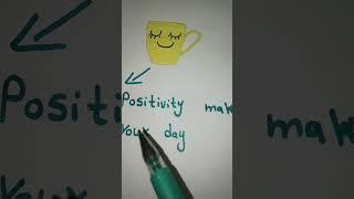 positive thoughts place in life️#short #art #ytshorts #clips #drawing#creative