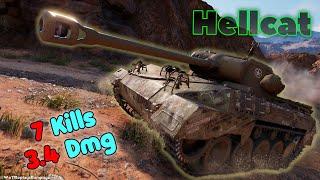 M18 Hellcat - 7 Frags 3.4K Damage, Master by player RickJamez