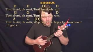 Tutti Frutti (Little Richard) Ukulele Cover Lesson in D with Chords/Lyrics