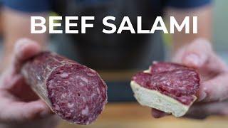 Make beef salami yourself - Takes time but is worth it