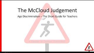 Teacher Pensions and the McCloud Judgement