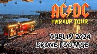 AC/DC - DRONE FOOTAGE - Dublin 2024 ("Power Up"-Tour) | Last concert