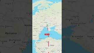 Distance between Kyrenia Cyprus to Kyiv Ukraine #moscowregion #automobile #ukrainerussiaborder